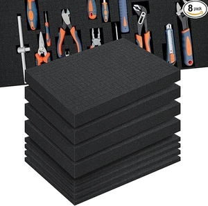 Pick and Pluck Foam 8-Pack (4P 16x12x2"+4P 16x12x0.4"). Tool Box Foam Organizer, High-Density Customizable Foam Inserts for Cases, Pre-Cubed Shadow Foam for Gun Case, Toolbox, Camera&Game Box Storage Pick and Pluck Foam 8-Pack (4P 16x12x2"+4P 16x12x0.4"). Tool Box Foam Organizer, High-Density Customizable Foam Inserts for Cases, Pre-Cubed Shadow Foam for Gun Case, Toolbox, Camera&Game Box Storage