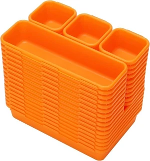 42 Pack Tool Box Organizer Tool Tray Dividers, Rolling Tool Chest Cart Cabinet Workbench Desk Drawer Organization and Storage for Hardware, Parts, Screws, Nuts, Small Tools Organization(Orange) 42 Pack Tool Box Organizer Tool Tray Dividers, Rolling Tool Chest Cart Cabinet Workbench Desk Drawer Organization and Storage for Hardware, Parts, Screws, Nuts, Small Tools Organization(Orange)