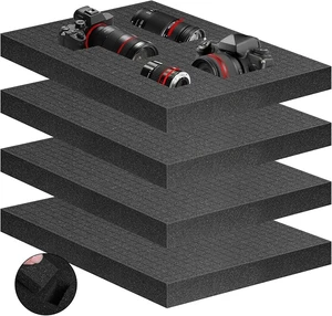 4 Pcs 16" x 12" x 1.5" Pick-and-Pluck Foam Padding Sheets
Custom Foam Inserts for Cases, Toolboxes, Camera Storage, Packing and Crafts, High Density Shock Absorbing Protection 4 Pcs 16" x 12" x 1.5" Pick-and-Pluck Foam Padding Sheets
Custom Foam Inserts for Cases, Toolboxes, Camera Storage, Packing and Crafts, High Density Shock Absorbing Protection