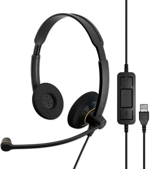 EPOS Sennheiser Consumer Audio SC 60 USB ML - Double-Sided Business Headset | For Skype for Business | with HD Sound, Noise-Cancelling Microphone, & USB Connector (Black) EPOS Sennheiser Consumer Audio SC 60 USB ML - Double-Sided Business Headset | For Skype for Business | with HD Sound, Noise-Cancelling Microphone, & USB Connector (Black)