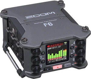 Zoom F6 Professional Field Recorder for Filmmakers & Musicians Clip-Free Audio with 32-Bit Float, Dual A/D Converters, 6 XLR Inputs, 14 Tracks, Timecode I/O, Wireless Control Zoom F6 Professional Field Recorder for Filmmakers & Musicians Clip-Free Audio with 32-Bit Float, Dual A/D Converters, 6 XLR Inputs, 14 Tracks, Timecode I/O, Wireless Control