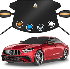 Car Windshield Cover for Ice and Snow - 600D Windshield Snow Cover with Side Mirror Cover Heavy Duty, Standard Winter Frost Hail Protector for Most Car, Truck, SUV, Van and MPV (70 x 50 Inch) Car Windshield Cover for Ice and Snow - 600D Windshield Snow Cover with Side Mirror Cover Heavy Duty, Standard Winter Frost Hail Protector for Most Car, Truck, SUV, Van and MPV (70 x 50 Inch)