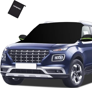 Windshield Cover for Ice and Snow, Heavy Duty 600D Oxford Fabric, Waterproof, Embedded Magnets, Side Mirror Protector, Fit Most Cars, SUVs, Vans, Truck Windshield Cover for Ice and Snow, Heavy Duty 600D Oxford Fabric, Waterproof, Embedded Magnets, Side Mirror Protector, Fit Most Cars, SUVs, Vans, Truck