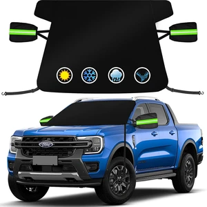 Car Windshield Cover for Ice and Snow, 600D Oxford Fabric Windshield Snow Cover Heavy Duty, Magnetic Car Anti-Snow Cover, Winter Frost Hail Protector for Most Sedan Truck SUV Van MPV (70 x 50 Inch) Car Windshield Cover for Ice and Snow, 600D Oxford Fabric Windshield Snow Cover Heavy Duty, Magnetic Car Anti-Snow Cover, Winter Frost Hail Protector for Most Sedan Truck SUV Van MPV (70 x 50 Inch)