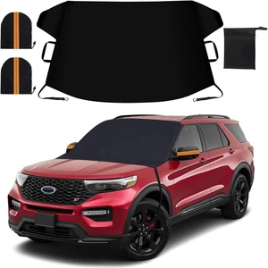 Windshield Cover for Ice and Snow, Car Windshield Snow Cover with Side Mirrors Cover, Thicken Winter Windshield Covers Waterproof Outdoor Covers Fits Most Cars SUVs and Vans (75"x47") Windshield Cover for Ice and Snow, Car Windshield Snow Cover with Side Mirrors Cover, Thicken Winter Windshield Covers Waterproof Outdoor Covers Fits Most Cars SUVs and Vans (75"x47")