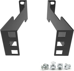 1U Server Rack Depth Extender - 4-Inch/10 cm Deep Recessed Rack Mount Adapter Kit for Network Rack 1U Server Rack Depth Extender - 4-Inch/10 cm Deep Recessed Rack Mount Adapter Kit for Network Rack