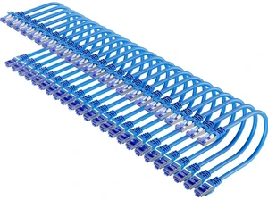 Cat6A Ethernet Cable Shielded 10Gbps 0.5 ft (24 Pack), Slim Shielded (F/UTP) Ethernet Cable Cat 6, Flexible 28AWG Bare Copper Cat6 Cable, Space-saving Cat 6a Network Cable for Data Center 0.5ft Blue Cat6A Ethernet Cable Shielded 10Gbps 0.5 ft (24 Pack), Slim Shielded (F/UTP) Ethernet Cable Cat 6, Flexible 28AWG Bare Copper Cat6 Cable, Space-saving Cat 6a Network Cable for Data Center 0.5ft Blue