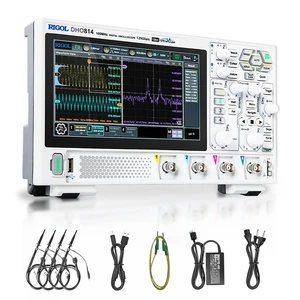 RIGOL DHO814 Portable Digital Oscilloscope, 100MHz, 4CH, 12-Bit Resolution, 12-bit high resolution, ultra-low noise floor, 7" touch screen, Type-C power, compact portable design for lab & field RIGOL DHO814 Portable Digital Oscilloscope, 100MHz, 4CH, 12-Bit Resolution, 12-bit high resolution, ultra-low noise floor, 7" touch screen, Type-C power, compact portable design for lab & field