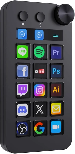 Stream Controller Deck with 18 Customizable Macro Keys to Trigger Actions in OBS Twitch YouTube for Content Creators Stream Dock Compatible with PC & Mac N1 Black Macro Keypad Stream Controller Deck with 18 Customizable Macro Keys to Trigger Actions in OBS Twitch YouTube for Content Creators Stream Dock Compatible with PC & Mac N1 Black Macro Keypad