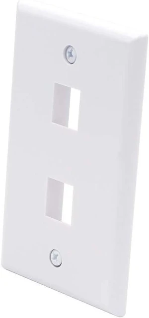 2-Port Keystone Wall Plate (UL Listed), White 10-Pack
UL Listed for Safety, Designed for RJ45/HDMI/Coax Keystone Jack, Low Profile Wall Plate 2-Port Keystone Wall Plate (UL Listed), White 10-Pack
UL Listed for Safety, Designed for RJ45/HDMI/Coax Keystone Jack, Low Profile Wall Plate