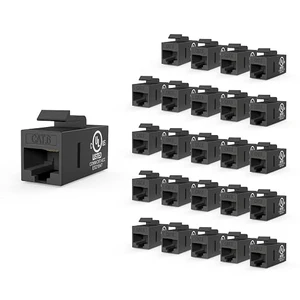 UL Listed CAT6 Keystone Coupler PoE, Black, 25-Pack
UL Listed |10Gbps High Speed | PoE Support|Female to Female | CAT6/CAT5E/CAT5|Ethernet Cable Extender UL Listed CAT6 Keystone Coupler PoE, Black, 25-Pack
UL Listed |10Gbps High Speed | PoE Support|Female to Female | CAT6/CAT5E/CAT5|Ethernet Cable Extender