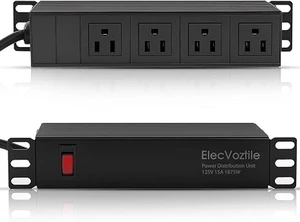 10 inch Rack PDU, 4 Rear Outlets, 15A, 125V, 1875W
15A Overload Switch, 1U RackMount, 6ft Power Cable 10 inch Rack PDU, 4 Rear Outlets, 15A, 125V, 1875W
15A Overload Switch, 1U RackMount, 6ft Power Cable