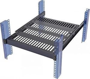 1U Server Rack Shelf, 4-Post Adjustable Ventilated Rack Mount Tray, 19 Inch Universal Shelf with 19.5-36" Adjustable Depth for Network Equipment Server Cabinet, Black 1U Server Rack Shelf, 4-Post Adjustable Ventilated Rack Mount Tray, 19 Inch Universal Shelf with 19.5-36" Adjustable Depth for Network Equipment Server Cabinet, Black
