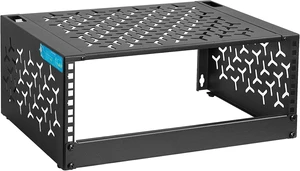 4U Wall-Mount & Desktop Server Rack, 12" Depth, Foldable with 1U Blank Panel - Open Frame for Shallow Servers/IT Gear/Switches &19" Standard Devices 4U Wall-Mount & Desktop Server Rack, 12" Depth, Foldable with 1U Blank Panel - Open Frame for Shallow Servers/IT Gear/Switches &19" Standard Devices