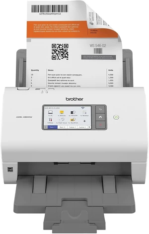 Brother ADS-4900W Professional Desktop Scanner with Fast Scan Speeds, Duplex, Wireless, and Large Touchscreen Brother ADS-4900W Professional Desktop Scanner with Fast Scan Speeds, Duplex, Wireless, and Large Touchscreen