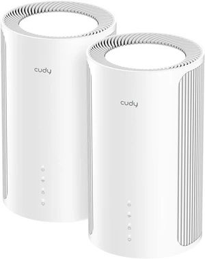 Cudy BE11000 Wi-Fi 7 4X 2.5G Ports Mesh System, 2700 sq.ft, M11000 2-Pack, 11000 Mbps Tri-Band wifi 7, 4-Port 2.5GbE, 200+ devices, seamless mesh, VPN Server & Client, App & Cloud Control Cudy BE11000 Wi-Fi 7 4X 2.5G Ports Mesh System, 2700 sq.ft, M11000 2-Pack, 11000 Mbps Tri-Band wifi 7, 4-Port 2.5GbE, 200+ devices, seamless mesh, VPN Server & Client, App & Cloud Control