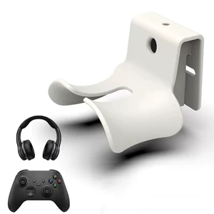 Headset Wall Mount, Under Desk Headphone Hanger, Controller Holder, Gamepad Controller Holder, Adhesive/Screws, Universal Hanger Hook (White) Headset Wall Mount, Under Desk Headphone Hanger, Controller Holder, Gamepad Controller Holder, Adhesive/Screws, Universal Hanger Hook (White)