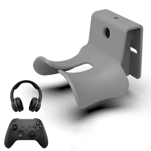 Headset Wall Mount, Under Desk Headphone Hanger, Controller Holder, Gamepad Controller Holder, Adhesive/Screws, Universal Hanger Hook (Grey) Headset Wall Mount, Under Desk Headphone Hanger, Controller Holder, Gamepad Controller Holder, Adhesive/Screws, Universal Hanger Hook (Grey)