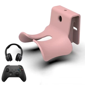 Headset Wall Mount, Under Desk Headphone Hanger, Controller Holder, Gamepad Controller Holder, Adhesive/Screws, Universal Hanger Hook (Pink) Headset Wall Mount, Under Desk Headphone Hanger, Controller Holder, Gamepad Controller Holder, Adhesive/Screws, Universal Hanger Hook (Pink)