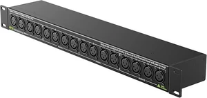 AP16 XLR Patchbay, 16-Channel XLR Balanced Patch Panel
4 Modular Reversible PCB Sections for Connector Reconfiguration, Gold-Plated Contacts, Full-Steel Patch Panel, Non-Locking AP16 XLR Patchbay, 16-Channel XLR Balanced Patch Panel
4 Modular Reversible PCB Sections for Connector Reconfiguration, Gold-Plated Contacts, Full-Steel Patch Panel, Non-Locking