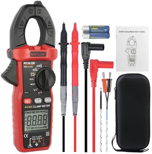Digital Clamp Meter, Multimeter TRMS 6000 Counts Amp Volt Meter Auto-ranging Measures AC/DC Voltage, AC/DC Current Capacitance NCV Frequency Live Wire Resistance Diode Temperature Continuity MY2610D Digital Clamp Meter, Multimeter TRMS 6000 Counts Amp Volt Meter Auto-ranging Measures AC/DC Voltage, AC/DC Current Capacitance NCV Frequency Live Wire Resistance Diode Temperature Continuity MY2610D