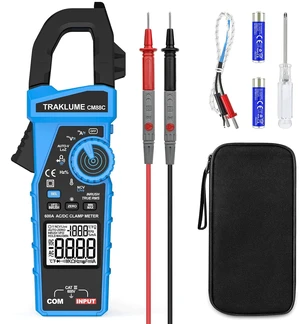 Clamp Meter Multimeter 600A AC/DC Current TRMS Amp Meter Clamp Multimeter True-RMS 6000-Count, AC/DC 600A Current & Voltage, Cap/Freq/Resist/Temp, NCV/VFD/LoZ, Inrush, Flashlight, Data Hold & Max/Min Clamp Meter Multimeter 600A AC/DC Current TRMS Amp Meter Clamp Multimeter True-RMS 6000-Count, AC/DC 600A Current & Voltage, Cap/Freq/Resist/Temp, NCV/VFD/LoZ, Inrush, Flashlight, Data Hold & Max/Min