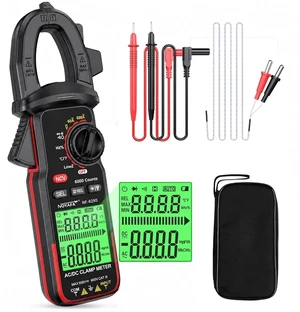 Digital Clamp Meter Multimeter 6000 Counts TRMS Capacitance Multimeter for 600V AC/DC Voltage, High AC Current, Capacitance, Diode Test, Continuity Test, Temperature Digital Clamp Meter Multimeter 6000 Counts TRMS Capacitance Multimeter for 600V AC/DC Voltage, High AC Current, Capacitance, Diode Test, Continuity Test, Temperature