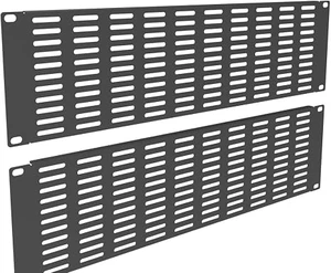 2 Pack of 3U Vented Blank Panel - Metal Rack Mount Filler Panel
for 19in Server Rack Cabinet or Enclosure, Black (3U) 2 Pack of 3U Vented Blank Panel - Metal Rack Mount Filler Panel
for 19in Server Rack Cabinet or Enclosure, Black (3U)