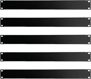 1U Blank Panel Rack Mount Spacer Filler Panel 19" Black Rack Blanking Blind Panel for Server Network Rack Enclosure Or Cabinet-5pcs (1U-5PCs) 1U Blank Panel Rack Mount Spacer Filler Panel 19" Black Rack Blanking Blind Panel for Server Network Rack Enclosure Or Cabinet-5pcs (1U-5PCs)