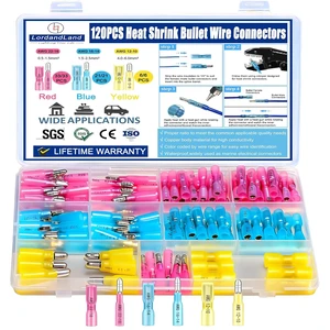 120 PCS Heat Shrink Bullet Wire Connectors Kit 22-10AWG Waterproof Bullet connectors Heat Shrink Female&Male Connector for Automotive Boat Stereo Industrial Equipment 120 PCS Heat Shrink Bullet Wire Connectors Kit 22-10AWG Waterproof Bullet connectors Heat Shrink Female&Male Connector for Automotive Boat Stereo Industrial Equipment