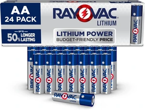 Rayovac Lithium AA Batteries (24 Pack), Double A Lithium Batteries, Double A Batteries, Long-Lasting Power, for Flashlights, Remote Controls, Electronics, Cameras, Games, Kids Toys, Lanterns Rayovac Lithium AA Batteries (24 Pack), Double A Lithium Batteries, Double A Batteries, Long-Lasting Power, for Flashlights, Remote Controls, Electronics, Cameras, Games, Kids Toys, Lanterns