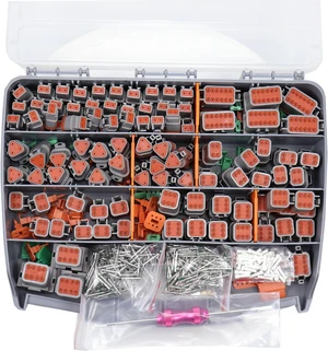 706 Pcs for Deutsch DT Connector Kit, Gray 2 3 4 6 8 12 Pin for DT Connectors with Solid Contacts Pick Removal Tool Size 16 Stamped Contacts, for Deutsch Pin Kit 706 Pcs for Deutsch DT Connector Kit, Gray 2 3 4 6 8 12 Pin for DT Connectors with Solid Contacts Pick Removal Tool Size 16 Stamped Contacts, for Deutsch Pin Kit