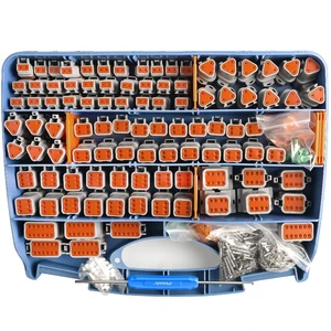 ST6234 708 Pcs DT Deutsch Connector Kit with Solid Pins 14-16AWG DT 2 3 4 6 8 12 Pin Gray Waterproof Connectors, Solid Contacts 14-16AWG, Removal Tool Included, Automotive Repair Accessory ST6234 708 Pcs DT Deutsch Connector Kit with Solid Pins 14-16AWG DT 2 3 4 6 8 12 Pin Gray Waterproof Connectors, Solid Contacts 14-16AWG, Removal Tool Included, Automotive Repair Accessory