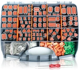706pcs Deutsch Connector Pin Kit -Style DT Series, Waterproof DustProof Connectors with Disassembly Tool, Terminal Plug for Automotive Electrical Crimping & Ready-to-Use Harness Repairs 706pcs Deutsch Connector Pin Kit -Style DT Series, Waterproof DustProof Connectors with Disassembly Tool, Terminal Plug for Automotive Electrical Crimping & Ready-to-Use Harness Repairs