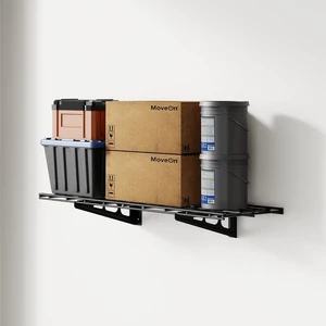 1-Pack 1x3ft Garage Shelving Wall-Mounted Storage Rack, Black Heavy-Duty Wall Shelving, Holds Up to 150 lbs, Garage Storage Shelving for Organization & Storage Bins, Classic Series 1-Pack 1x3ft Garage Shelving Wall-Mounted Storage Rack, Black Heavy-Duty Wall Shelving, Holds Up to 150 lbs, Garage Storage Shelving for Organization & Storage Bins, Classic Series