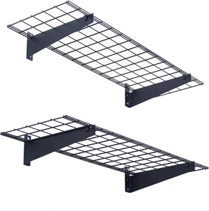 15x45 Garage Wall Mount Shelves Heavy Duty Storage Shelves 2-Pack Garage Storage Rack Floating Shelves Max Load 400lb Black 15x45 Garage Wall Mount Shelves Heavy Duty Storage Shelves 2-Pack Garage Storage Rack Floating Shelves Max Load 400lb Black