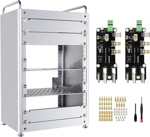 8U Server Cabinet Basic Kit, 10inch Desktop All Aluminum Alloy Rack, High Compatibility 8U Server Cabinet Basic Kit, 10inch Desktop All Aluminum Alloy Rack, High Compatibility