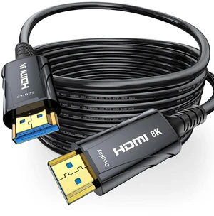 8K Long Fiber Optic HDMI Cable 10ft - 48Gbps High Speed HDMI Cord,8K 60Hz,4K120Hz,HDCP 2.2&2.3,HDR10 - Compatible with HDTV/Monitor/Projector 8K Long Fiber Optic HDMI Cable 10ft - 48Gbps High Speed HDMI Cord,8K 60Hz,4K120Hz,HDCP 2.2&2.3,HDR10 - Compatible with HDTV/Monitor/Projector