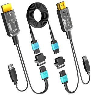 8K Detachable MPO Pure Fiber Optic HDMI 2.1 Cable 50FT, 48Gbps, eARC, 8K 60Hz, 4K 120Hz, Dynamic HDR for PS5 PS4, Xbox Series X, Denon/Yamaha Receiver, LG, Samsung, Sony TV 8K Detachable MPO Pure Fiber Optic HDMI 2.1 Cable 50FT, 48Gbps, eARC, 8K 60Hz, 4K 120Hz, Dynamic HDR for PS5 PS4, Xbox Series X, Denon/Yamaha Receiver, LG, Samsung, Sony TV