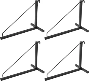 4 Pack Shipping Container Shelf Brackets 18.98 D x 13.58 H Easy Install, Cargo Container Shelving Brackets Easy to Hang and Remove Heavy Duty Design 4 Pack Shipping Container Shelf Brackets 18.98 D x 13.58 H Easy Install, Cargo Container Shelving Brackets Easy to Hang and Remove Heavy Duty Design