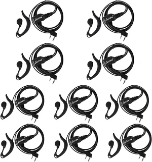 Walkie Talkie Earpiece with Mic for BaoFeng Radio Retevis G Shape Headset for Baofeng UV-5R BF-888S Arcshell Retevis H-777 RT21 RT22 Kenwood 2 Way Radio (10 Pack) Walkie Talkie Earpiece with Mic for BaoFeng Radio Retevis G Shape Headset for Baofeng UV-5R BF-888S Arcshell Retevis H-777 RT21 RT22 Kenwood 2 Way Radio (10 Pack)