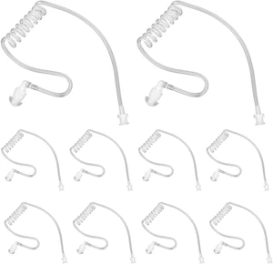 10-Pack Replacement Acoustic Coil Tube Walkie Talkie Earpieces for Baofeng Motorola Kenwood Retevis Midland Two Way Radios Headset Secret Spy Game Earpiece 10-Pack Replacement Acoustic Coil Tube Walkie Talkie Earpieces for Baofeng Motorola Kenwood Retevis Midland Two Way Radios Headset Secret Spy Game Earpiece