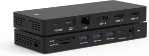Docking Station Triple Displays with Dual HDMI+DisplayPort with Power Adapter, 13 in 1 Thunderbolt Dock for Dell XPS, Inspiron, Latitude, Precision, Vostro,G/Alienware, etc Docking Station Triple Displays with Dual HDMI+DisplayPort with Power Adapter, 13 in 1 Thunderbolt Dock for Dell XPS, Inspiron, Latitude, Precision, Vostro,G/Alienware, etc