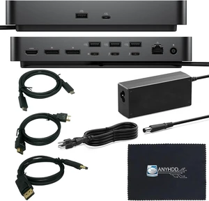 SD25TB5 Pro Thunderbolt 5 Smart Dock with USB-C, HDMI & DisplayPort, Includes DisplayPort, HDMI and USB-C to USB-C cables plus a cleaning cloth; supports up to four 4K 60Hz displays SD25TB5 Pro Thunderbolt 5 Smart Dock with USB-C, HDMI & DisplayPort, Includes DisplayPort, HDMI and USB-C to USB-C cables plus a cleaning cloth; supports up to four 4K 60Hz displays