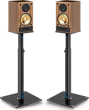 Universal Speaker Stands for Surround Sound with 360° Swivel,Height Adjustable Bookshelf Speakers Stand from 32" to 43" with Cable Management, Speaker Stands Pair with Nonslip Pad Easy Install Universal Speaker Stands for Surround Sound with 360° Swivel,Height Adjustable Bookshelf Speakers Stand from 32" to 43" with Cable Management, Speaker Stands Pair with Nonslip Pad Easy Install