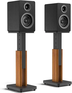 Height Adjustable Speaker Stand Pair for Bookshelf/Studio Monitor/Satellite,Wood Grain Speaker Stands for Klipsch, Edifier, JBL, Yamaha, KEF, Height Extend 18"-28", Heavy Duty Hold 50Lbs WR Cable Mgmt Height Adjustable Speaker Stand Pair for Bookshelf/Studio Monitor/Satellite,Wood Grain Speaker Stands for Klipsch, Edifier, JBL, Yamaha, KEF, Height Extend 18"-28", Heavy Duty Hold 50Lbs WR Cable Mgmt