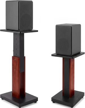2 Pcs Height Adjustable Speaker Stands 18 to 28 Inches Heavy Duty 50 Lbs Wood Vinyl Record Player Stands Pair for Studio Housewarming Home Decoration 2 Pcs Height Adjustable Speaker Stands 18 to 28 Inches Heavy Duty 50 Lbs Wood Vinyl Record Player Stands Pair for Studio Housewarming Home Decoration