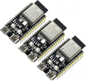 3PCS ESP32 C5 Development Board Dual Band Wi-Fi 6 5GHz 2.4GHz Module 240MHz RISC-V Single-Core Processor Bluetooth 5 Thread Zigbee with 4MB Flash ESP32-C5 Devkit 3PCS ESP32 C5 Development Board Dual Band Wi-Fi 6 5GHz 2.4GHz Module 240MHz RISC-V Single-Core Processor Bluetooth 5 Thread Zigbee with 4MB Flash ESP32-C5 Devkit