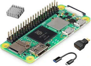 Raspberry Pi Zero 2WH Kit, Raspberry Pi Zero 2W Board with Pre-soldered GPIO Headers, Heatsink, Mini HDMI Adapter & Micro USB OTG Cable Included Raspberry Pi Zero 2WH Kit, Raspberry Pi Zero 2W Board with Pre-soldered GPIO Headers, Heatsink, Mini HDMI Adapter & Micro USB OTG Cable Included