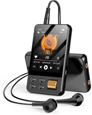 64GB MP3 Player with Bluetooth 5.3, AGXOV Music Player with Built-in HD Speaker, FM Radio, Voice Recorder, HiFi Sound, E-Book 64GB MP3 Player with Bluetooth 5.3, AGXOV Music Player with Built-in HD Speaker, FM Radio, Voice Recorder, HiFi Sound, E-Book